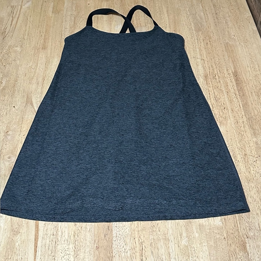 Beyond Yoga Women’s Gray/Black Spacedye Move It Dress active dress shorts size M - Picture 2 of 5